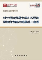 2020年对外经济贸易大学815经济学综合考前冲刺最后三套卷