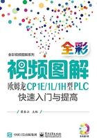 全彩视频图解欧姆龙CP1E/1L/1H型PLC快速入门与提高