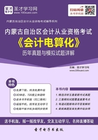 内蒙古自治区会计从业资格考试《会计电算化》历年真题与模拟试题详解在线阅读