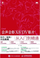 会声会影X8 DV影片制作/编辑/刻盘实战从入门到精通