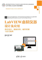 LabVIEW虚拟仪器设计及应用：程序设计、数据采集、硬件控制与信号处理