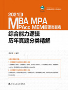 2021年MBA/MPA/MPAcc/MEM管理类联考综合能力逻辑历年真题分类精解