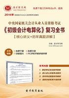 中央国家机关会计从业资格考试《初级会计电算化》复习全书【核心讲义＋历年真题详解】