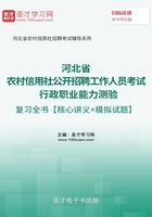 2019年河北省農村信用社公開招聘工作人員考試行政職業能力測驗復習全書【核心講義＋模擬試題】在線閱讀