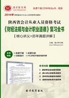 陕西省会计从业人员资格考试《财经法规与会计职业道德》复习全书【核心讲义＋历年真题详解】在线阅读