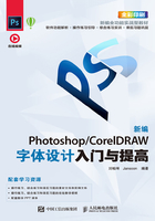 新编 Photoshop/CorelDRAW字体设计入门与提高