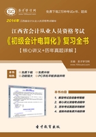 江西省会计从业人员资格考试《初级会计电算化》复习全书【核心讲义＋历年真题详解】