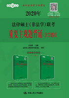 2020年法律硕士（非法学）联考重要主观题背诵（含关键词）在线阅读