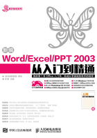 新编Word/Excel/PPT 2003从入门到精通在线阅读