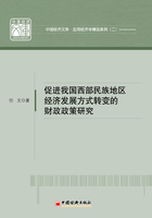 促进我国西部民族地区经济发展方式转变的财政政策研究