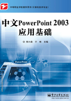 中文PowerPoint 2003应用基础在线阅读