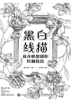 黑白线描：花卉联想创作绘制技法在线阅读