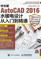 中文版AutoCAD 2016水暖电设计从入门到精通