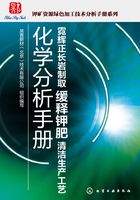 霓辉正长岩制取缓释钾肥清洁生产工艺化学分析手册在线阅读