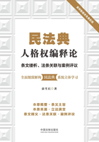 民法典人格权编释论：条文缕析、法条关联与案例评议在线阅读