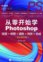 从零开始学Photoshop抠图+修图+调色+特效+合成（培训教材版）