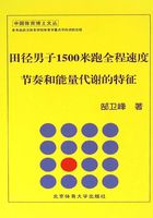 田径男子1500米跑全程速度节奏和能量代谢的特征