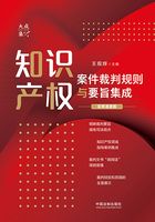 知识产权案件裁判规则与要旨集成(实用速查版)在线阅读