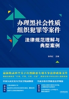 办理黑社会性质组织犯罪等案件法律规范理解与典型案例在线阅读