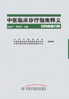 中医临床诊疗指南释义·妇科疾病分册