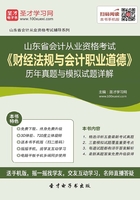 山东省会计从业资格考试《财经法规与会计职业道德》历年真题与模拟试题详解