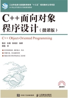 C++面向对象程序设计（微课版）