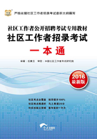 社区工作者公开招聘考试专用教材：社区工作者招录考试一本通（2016最新版）