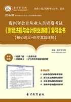 贵州省会计从业人员资格考试《财经法规与会计职业道德》复习全书【核心讲义+历年真题详解】在线阅读