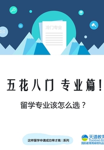 五花八門 專業篇！留學專業該怎么選？