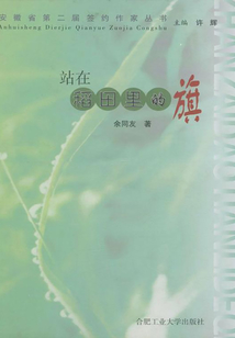 站在稻田里的旗