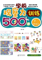 学前观察力训练500题：第三阶段