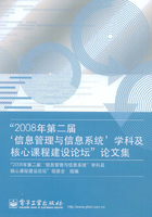 “2008年第二届‘信息管理与信息系统’学科及核心课程建设论坛”论文集