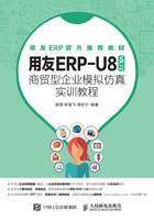 用友ERP-U8（V8.72） 商贸型企业模拟仿真实训教程