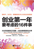 創業第一年要考慮的16件事在線閱讀