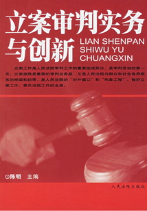 立案審判實務與創新