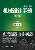 机械设计手册：单行本·减（变）速器·电机与电器（第六版）在线阅读