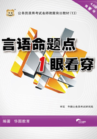 公务员录用考试名师微魔块III教材：言语命题点1眼看穿在线阅读