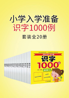 小学入学准备识字1000例（全20册）