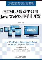 HTML 5移动平台的Java Web实用项目开发在线阅读