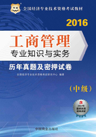全国经济专业技术资格考试教材：工商管理专业知识与实务历年真题及密押试卷（中级）（2016）