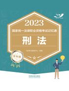 2023国家统一法律职业资格考试记忆通:刑法(学科版)在线阅读