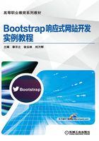 Bootstrap响应式网站开发实例教程