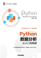 Python数据分析从入门到精通在线阅读