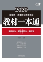 2020国家统一法律职业资格考试教材一本通9：国际私法·国际经济法·国际法在线阅读