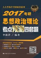 2017考研思想政治理论考点预测四套题在线阅读