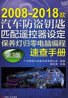 2008-2018款汽车防盗钥匙匹配遥控器设定保养灯归零电脑编程速查手册  第3版