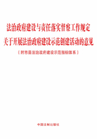 法治政府建设与责任落实督察工作规定 关于开展法治政府建设示范创建活动的意见（附市县法治政府建设示范指标体系）