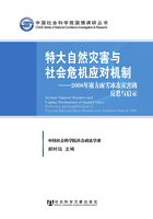 特大自然灾害与社会危机应对机制：2008年南方雨雪冰冻灾害的反思与启示