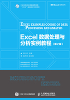 Excel 数据处理与分析实例教程（第2版）