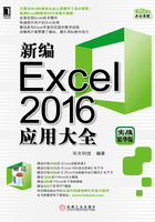 新编Excel 2016应用大全（实战精华版）